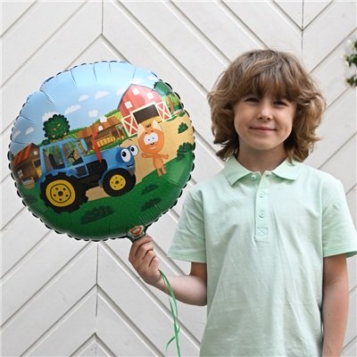 Шар круг "Котэ и Синий Трактор"
