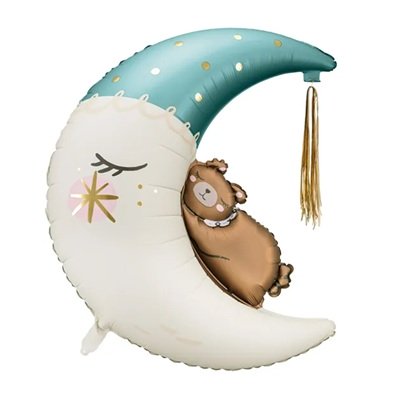 Шар фигура "Мишка на луне"
