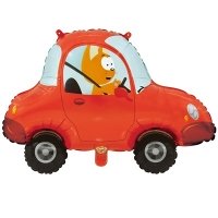 Шар фигура "Котэ в машине"