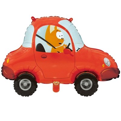 Шар фигура "Котэ в машине"