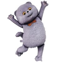 Шар фигура "Кот Басик"
