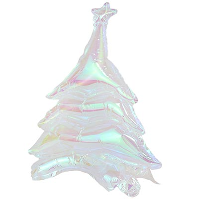 Шар фигура "Елка перламутр на подставке"