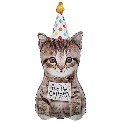 Шар фигура "Котенок в колпаке"