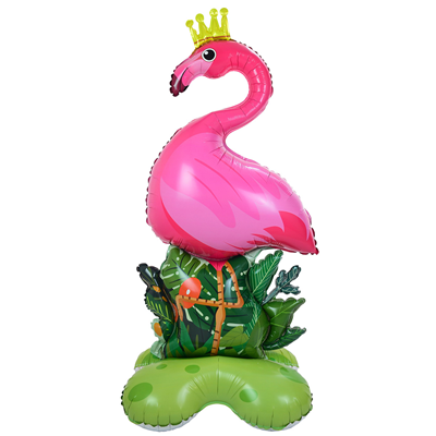 Шар фигура "Фламинго в короне"