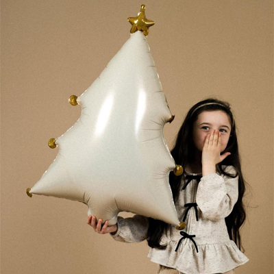 Шар фигура "Ёлка кремовая"