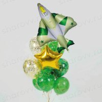 Фонтан из шаров "Истребитель"