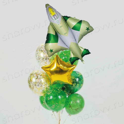 Фонтан из шаров "Истребитель"