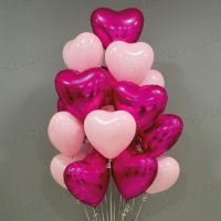 Облако из шаров "Розовое наслаждение"