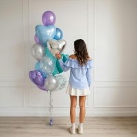 Фонтан из шаров "Цветущий водопад"