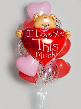 Фонтан из шаров "Очаровательное послание"