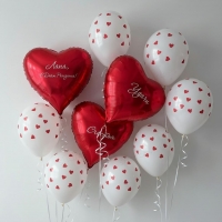 Облако из шаров ассорти "Каскад чувственности"