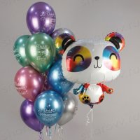 Сет из шаров "Мишка Панда"