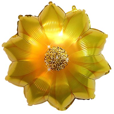 Шар фигура "Георгин Цветок желтый"