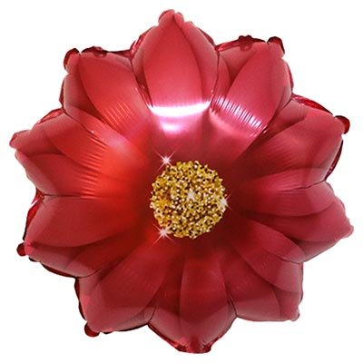 Шар фигура "Георгин Цветок красный"