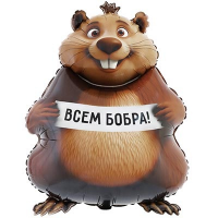 Шар фигура "БОБРА ВАМ! Бобер"
