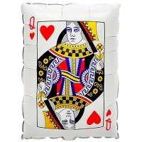 Шар фигура "Карта Дама червей"