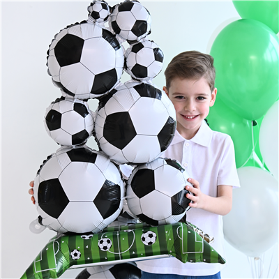 Фигура на подставке "Мячи футбольные"