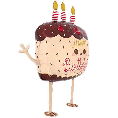 Шар фигура "Тортик со свечками"