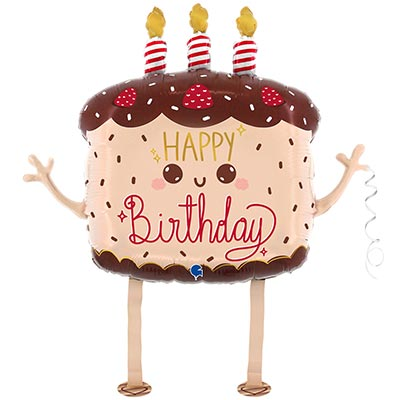 Шар фигура "Тортик со свечками"