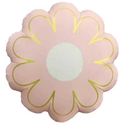 Шар фигура "Цветок Ромашка розовая с золотом"