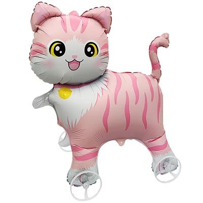 Шар фигура "Каталка Котик девочка"