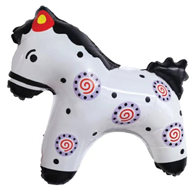 Шар фигура "Лошадка дымковские узоры"