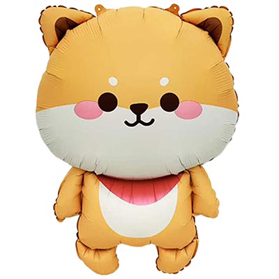 Шар фигура "Собака Корги милая"