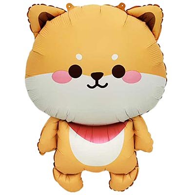 Шар фигура "Собака Корги милая"