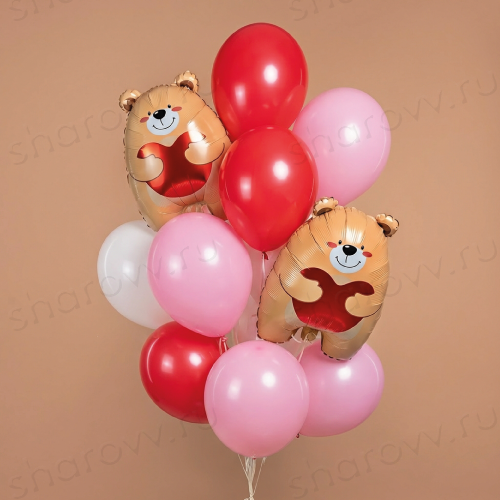 Фонтан из шаров "Параллельные судьбы"