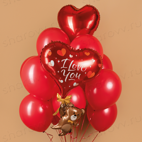Букет из шаров "Любовь без границ!"