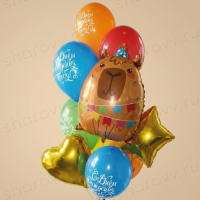Фонтан из шаров "КАПИТАН праздника"