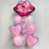 Фонтан из шаров "Лав стори"