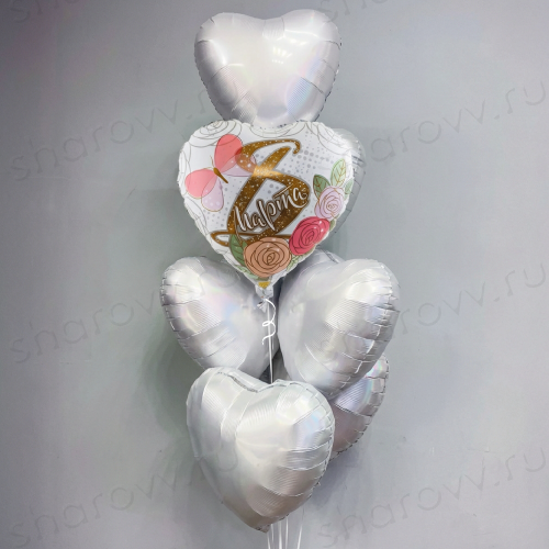 Фонтан из шаров "Мартовская капель"