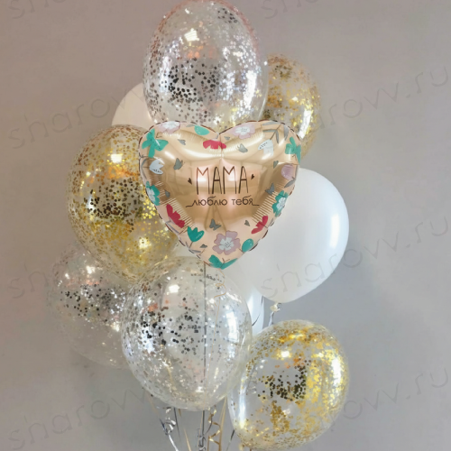 Фонтан из шаров "Букет восхищения"