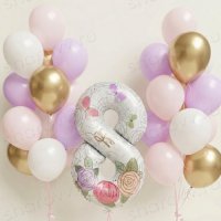 Композиция из шаров "Вальс нежности"
