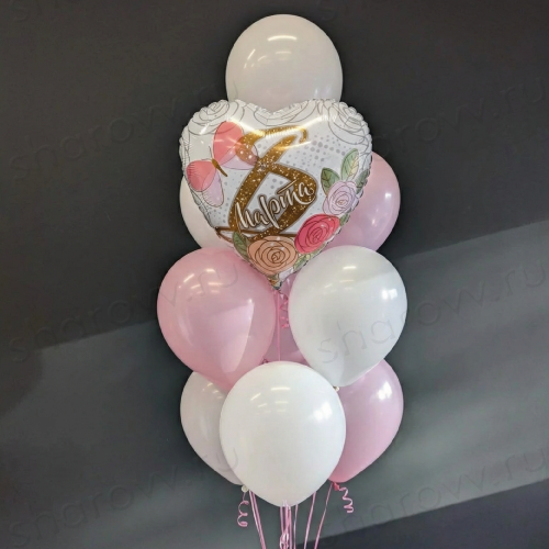 Фонтан из шаров "Мартовские грёзы"