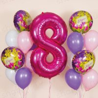 Композиция из шаров "В честь прекрасных дам"