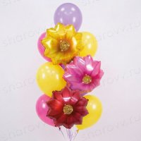 Фонтан из шаров "Соблазн георгина"