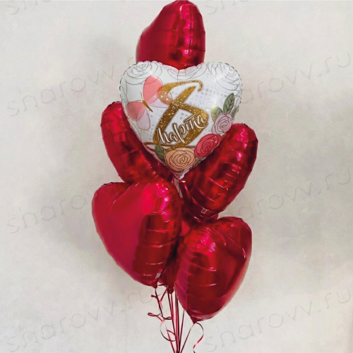 Фонтан из шаров "Чуткий март"