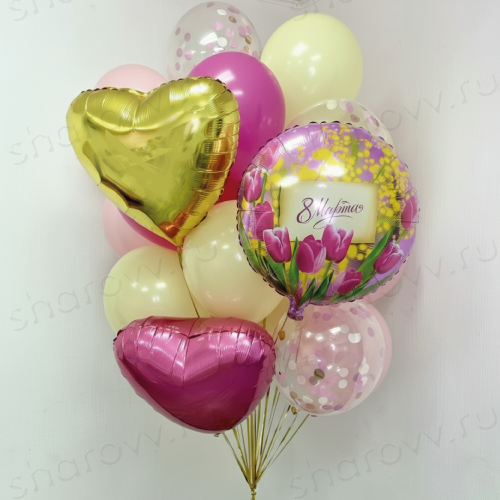 Букет из шаров "Весенний калейдоскоп"