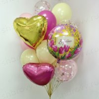 Букет из шаров "Весенний калейдоскоп"