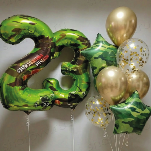 Сет из шаров "Погоны звёзд"