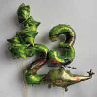 Сет из шаров "Военный вертолёт"