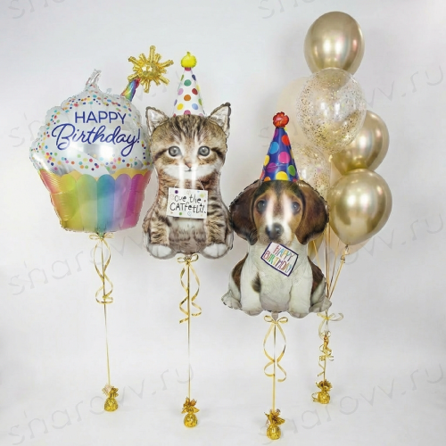 Композиция из шаров "Верные друзья"