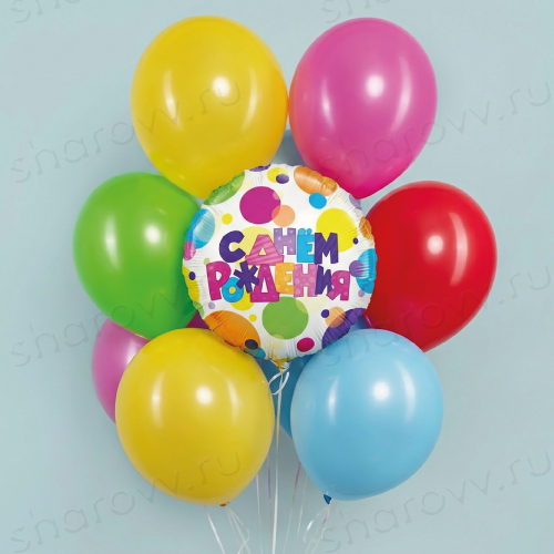 Облако из шаров ассорти "Воздушное монпансье"