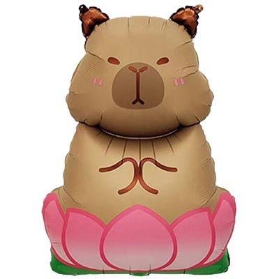 Шар фигура "Капибара в лотосе"