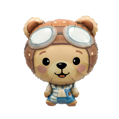 Шар фигура "Медведь пилот"