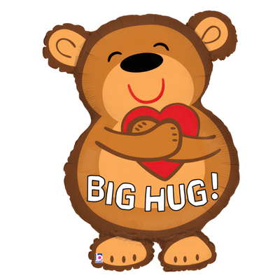 Шар фигура "Мишка с сердцем в объятиях"