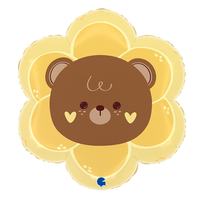 Шар фигура "Мишка в ромашке"