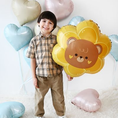 Шар фигура "Мишка в ромашке"